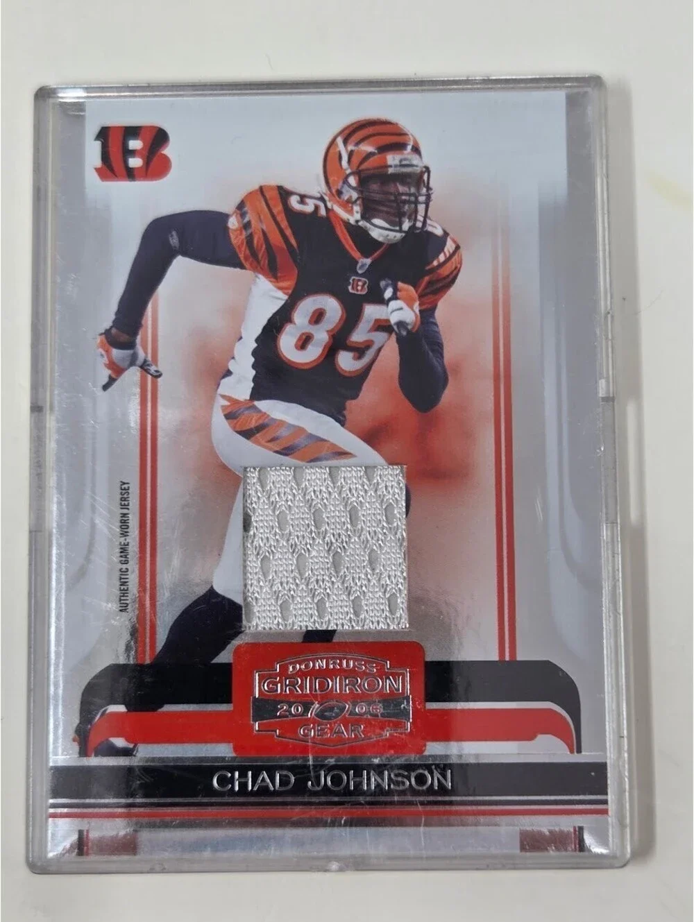 2006 Donruss Gridiron Gear - Chad Johnson #22 Jerseys Prime /25 (MEM)